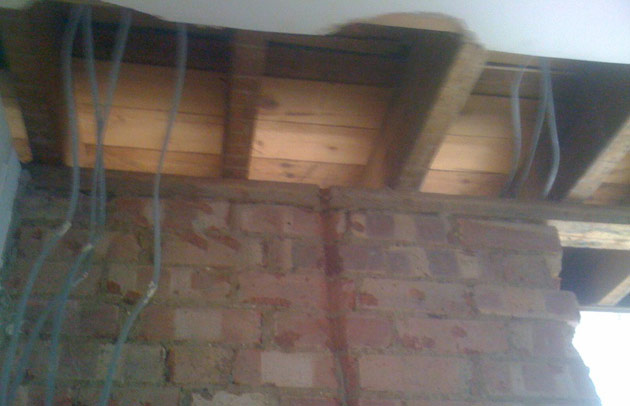 Removal of load bearing wall